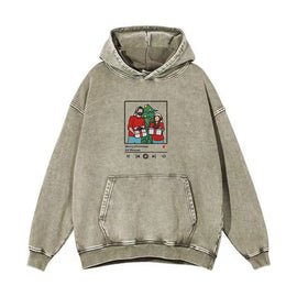 Custom embroidered music player portrait hoodie, personalized couple and family gift
