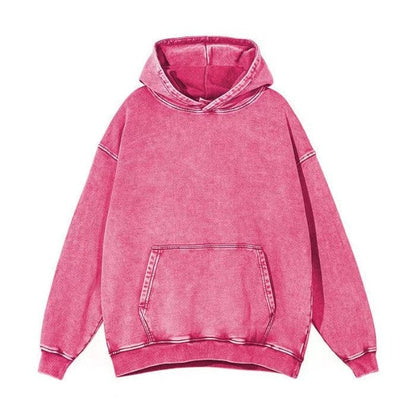 Washed hoodie Portrait embroider music player Couple family gift
