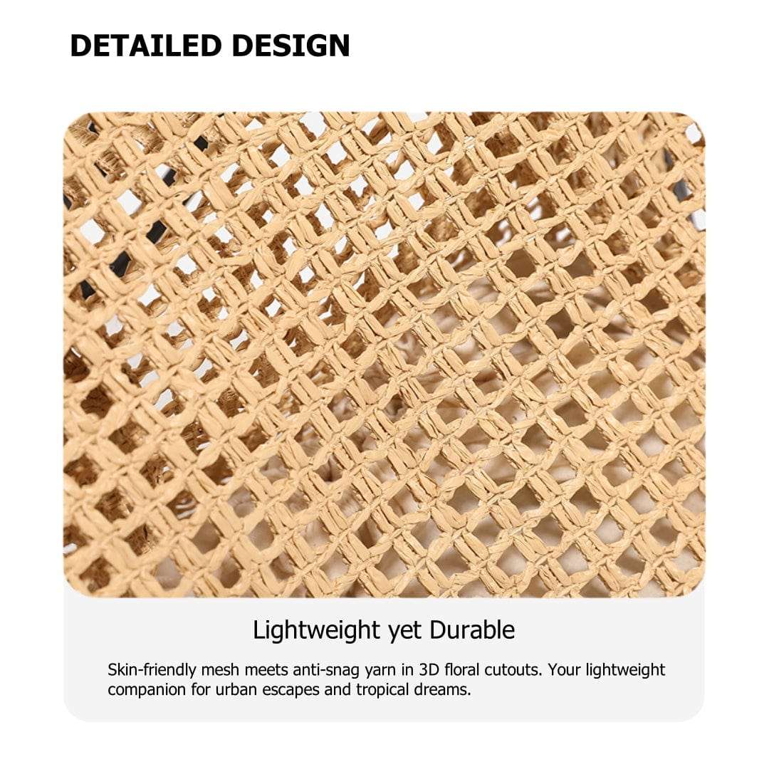 New Arrivals Chic Summer Straw Tote Bag Minimalist Straw Beach Bag