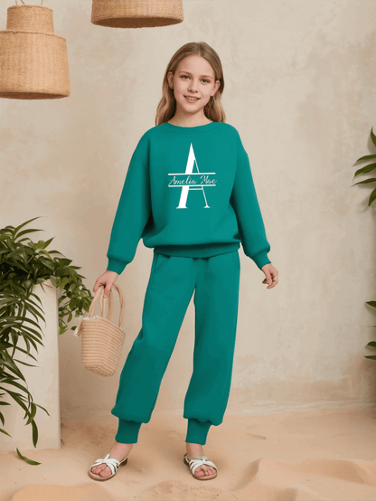 New Arrivals Comfortable Sweatshirt and sweatpants with customizable Heavyweight Cotton for kids' wear