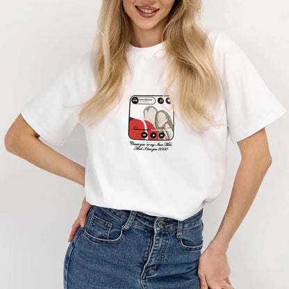 Custom Embroidered Sweatshirt Portrait Music Player Couple Family Gift