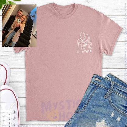 Custom-Embroidered-Line-Drawing-T-shirt