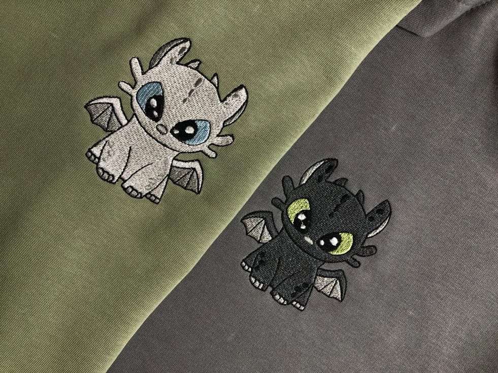 Couple Outfit Embroidery Collection - Valentine's Day Gift - Embroidered Sweatshirt, hoodie