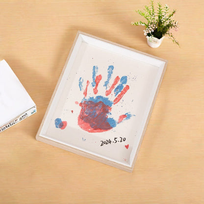 Diy couple handprint picture frame Birthday gift Anniversary Valentine's Day picture frame