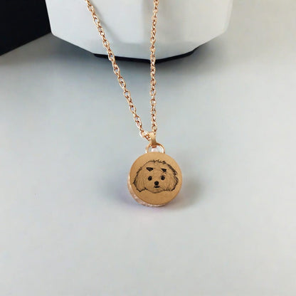 Personalized Heart Cremation Charm Necklace For Pet Ashes