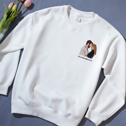 Custom Photo Roman date Embroidered Apparel