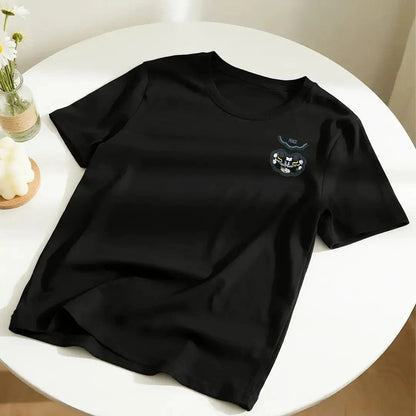 New Arrivals  Heavyweight Cotton T-shirt Auspicious Cloud Embroidery Symbolizing Good Luck and Happiness