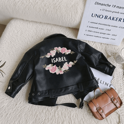 New Arrivals children's clothing PU Leather Jacket for Kids with Customizable Unisex design kids' wear