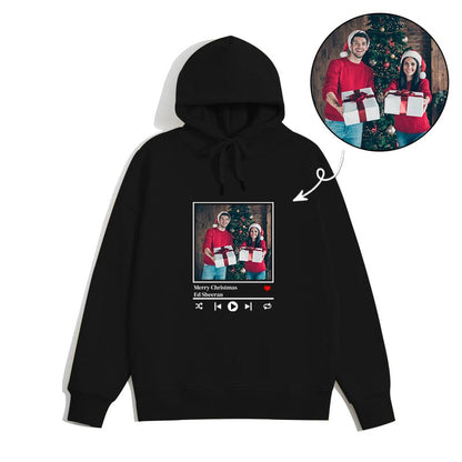 Custom-Black-Hoodie-Portrait-Music-Player-Couple-Family-Gift