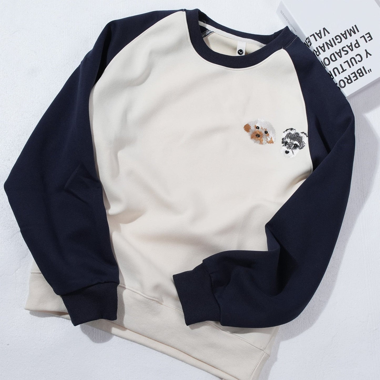 Custom embroidered pet color matching sweatshirt
