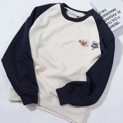 Custom embroidered pet color matching sweatshirt