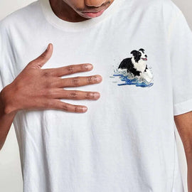 New Arrivals | Custom Embroidered Pet Short - Sleeve Shirt, Personalized Dog Design Tee for Men & Women