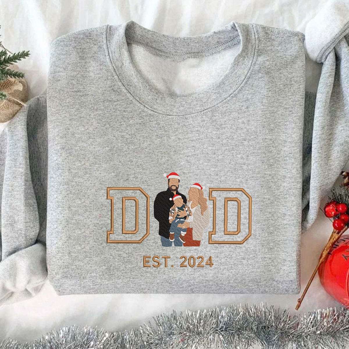 Personalized embroider Family Photo Hoodie Sweatshirt T-Shirt