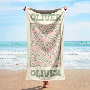 New Arrivals Custom Beach Towel With Name Vacation Gift for Her