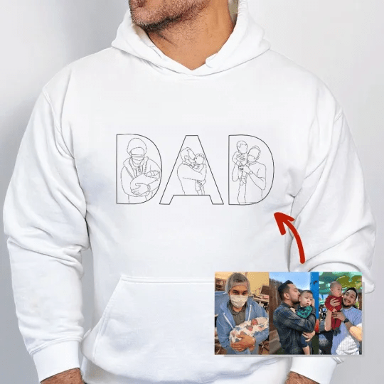 Best Dad Ever Embroidered Sweatshirt - Gifts for Dad, Papa, Daddy and Grandpa