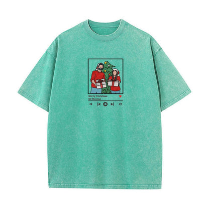 Wash T-shirt personalized embroidery - player, color embroidery, contour embroidery