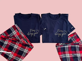 Personalised Matching Pyjamas for Couples in Tartan