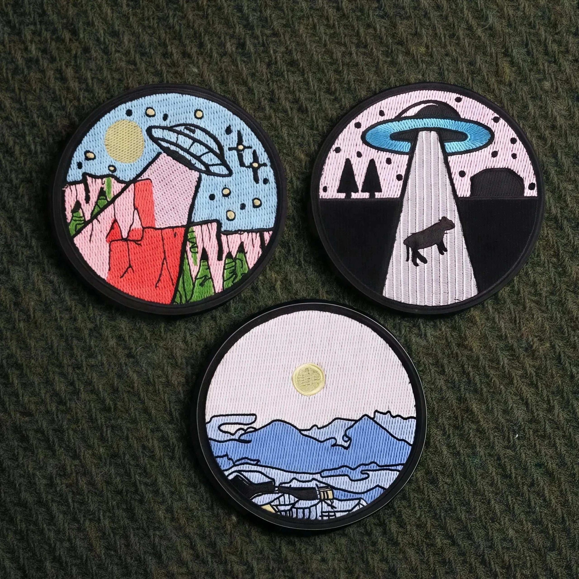 Customizable Embroidered Circular Patches