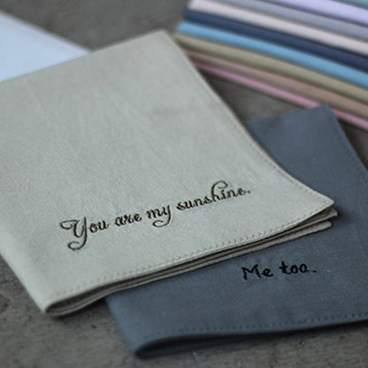 Mystichot Custom Embroidered Cotton Handkerchief