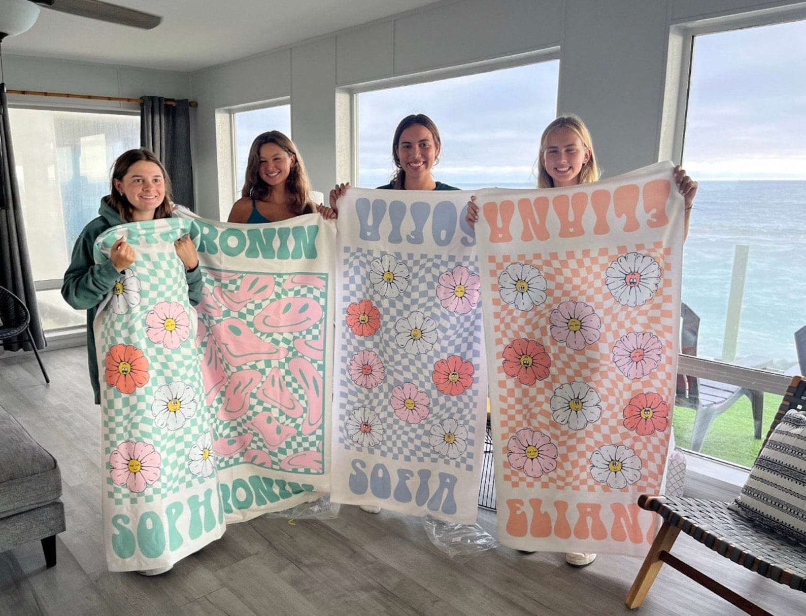 New Arrivals Custom Beach Towel With Name Vacation Gift for Her