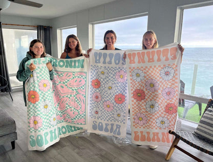 New Arrivals Custom Beach Towel With Name Vacation Gift for Her