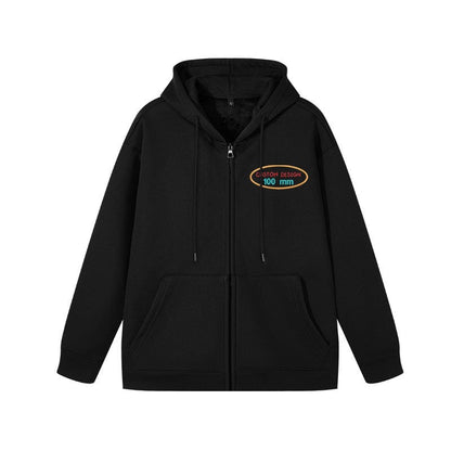 Customizable Logo Zip-Up Hoodie - A Stylish and Warm Winter Essential for All.