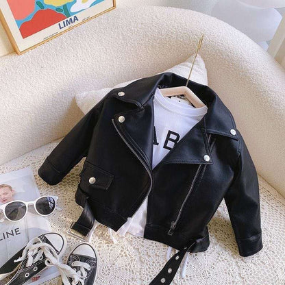 New Arrivals children's clothing PU Leather Jacket for Kids with Customizable Unisex design kids' wear