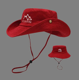 Your Own Custom Embroidered Bucket Hat - A Must - Have Summer Sun Hat for Hiking, Camping & Travel