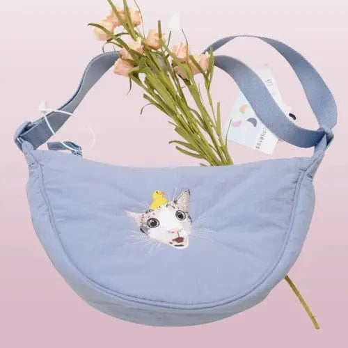 Unleash Your Style with Our Custom Pet Embroidery Crossbody Bag