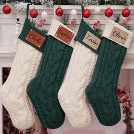 2025 New Embroidered Christmas Stocking - Holiday Decor Embroidered Sock Christmas Decoration Accessory