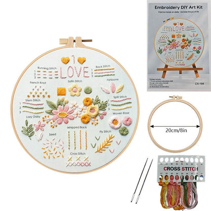 New Arrivals DIY Stitch Sampler Embroidery Kit Great Gift for Craft Lovers