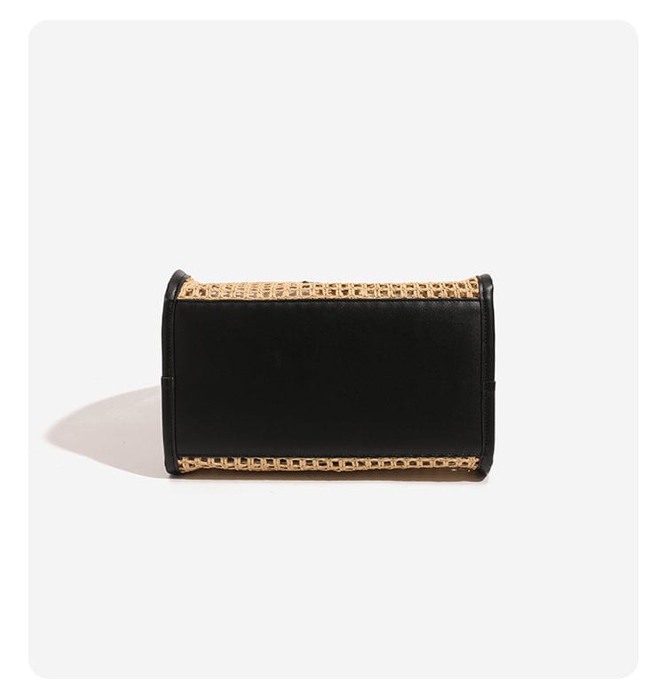 New Arrivals Chic Summer Straw Tote Bag Minimalist Straw Beach Bag