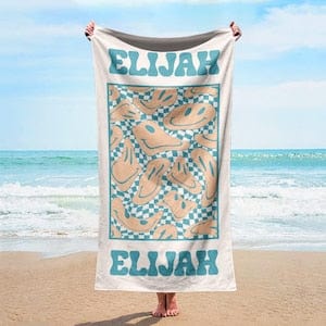 New Arrivals Custom Beach Towel With Name Vacation Gift for Her