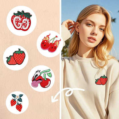 Custom Embroidered Sweatshirt - Cartoon Fruit series embroidered hoodie sweatshirt