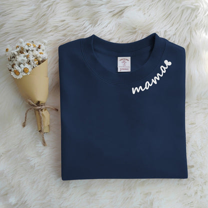Mystichot Custom Embroidered Mama Sweatshirt