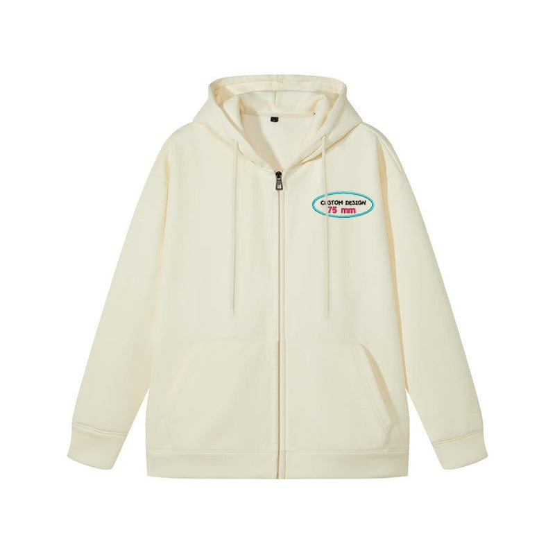 Customizable Logo Zip-Up Hoodie - A Stylish and Warm Winter Essential for All.