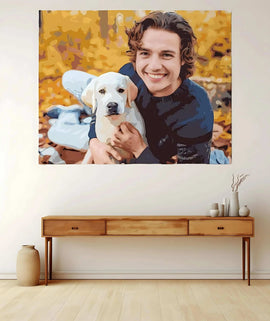 Unleash Your Inner Artist: Custom Paint - by - Numbers for Adults! A Fun DIY Gift for Festive Creativity