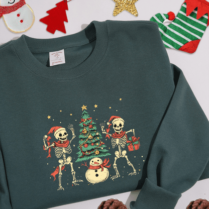 Unique Skull Embroidered sweatshirt - Perfect Christmas Gift - Fall Collection for Trendsetters in Europe and America