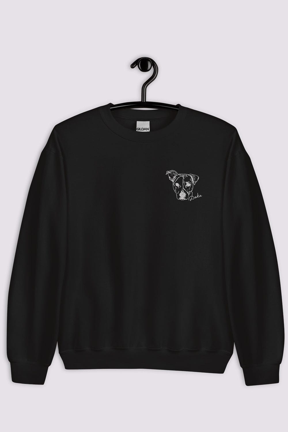 CUSTOM EMBROIDERED PET PORTRAIT SWEATSHIRT