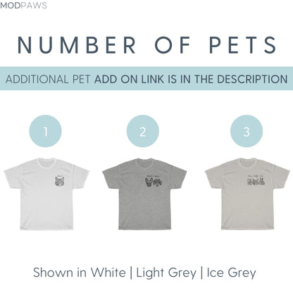Custom Pet Shirt - Corner Pet Photo + Name
