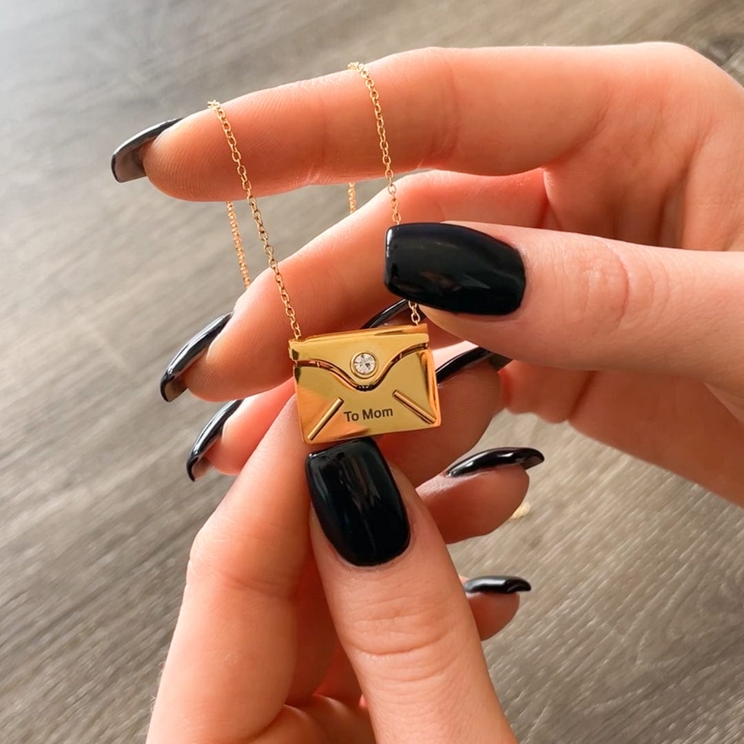 Secret Message Necklace- To My Mom