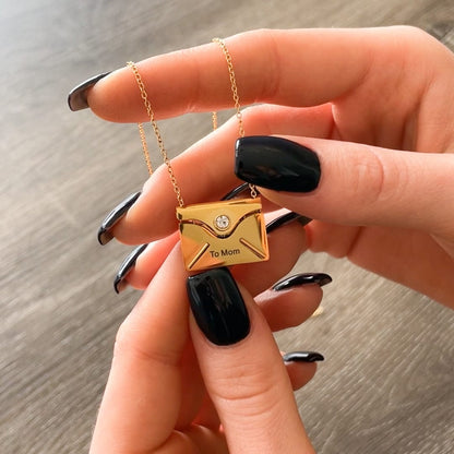 Secret Message Necklace- To My Mom