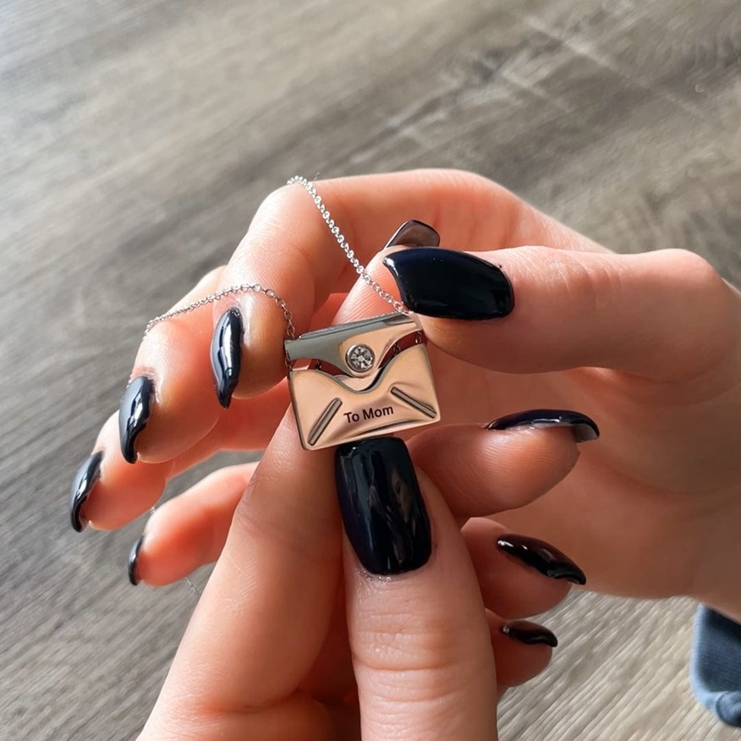 Secret Message Necklace- To My Mom