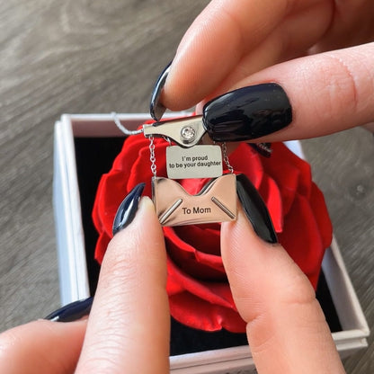 Secret Message Necklace- To My Mom