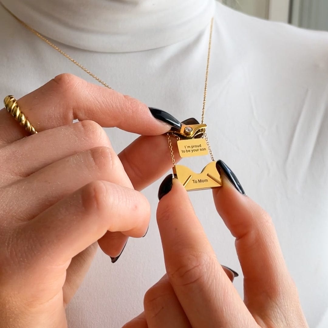 Secret Message Necklace- To My Mom