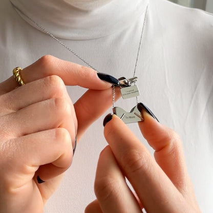 Secret Message Necklace- To My Mom