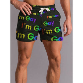 I'M GAY! - Comfy Drawstring Shorts