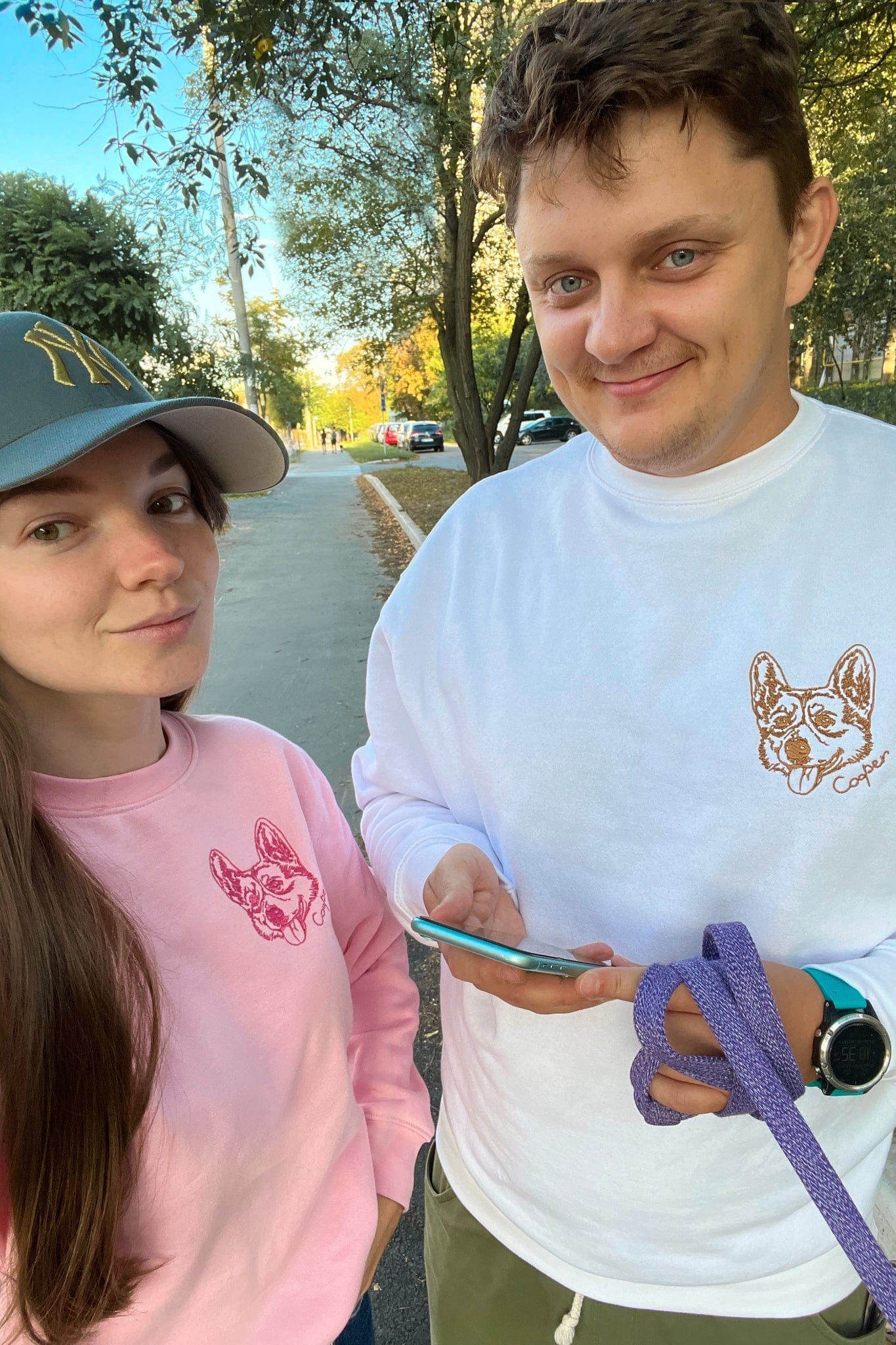 CUSTOM EMBROIDERED PET PORTRAIT SWEATSHIRT